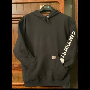 Carhartt K288 Logo Hoody Black Large